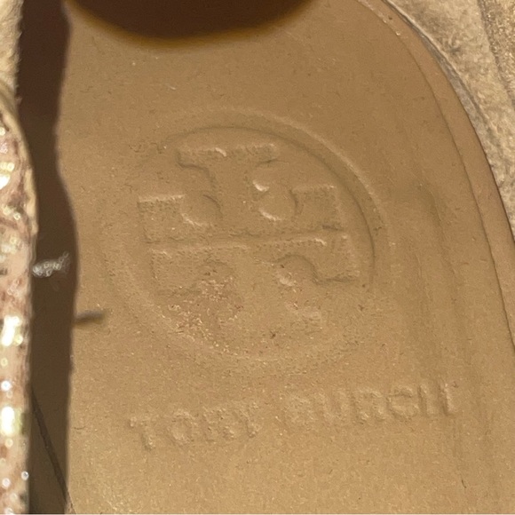 Tory Burch Metallic Gold Snakeskin Effect - Picture 5 of 8